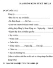 Giải trình Kinh tế - Kỹ thuật