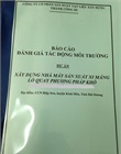 Báo cáo đánh giá tác động môi trường